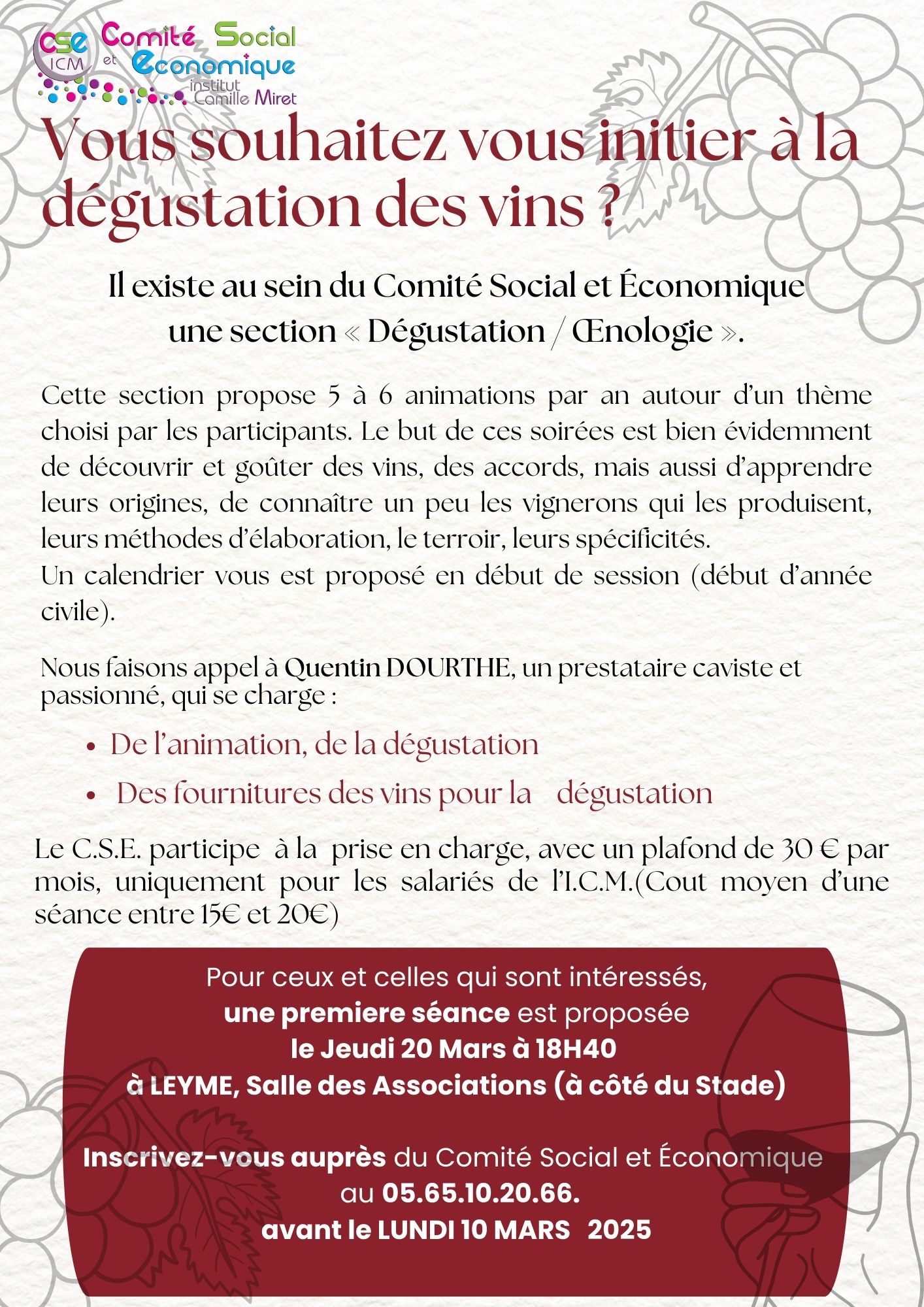INFO IMAGE OENOLOGIE