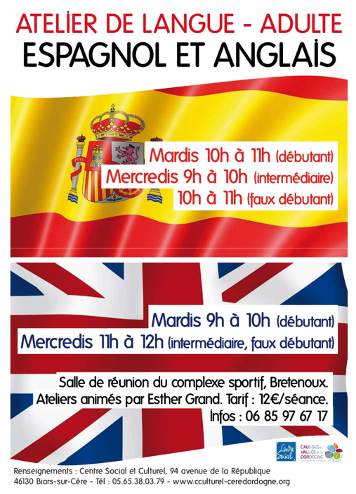 AtelierLangueAnglais Espagnol Adult2022