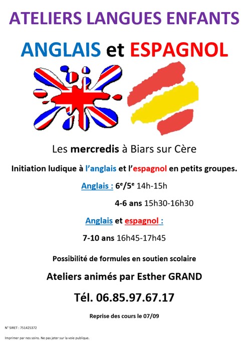 AtelierLangueAnglais Espagnol Enf2022